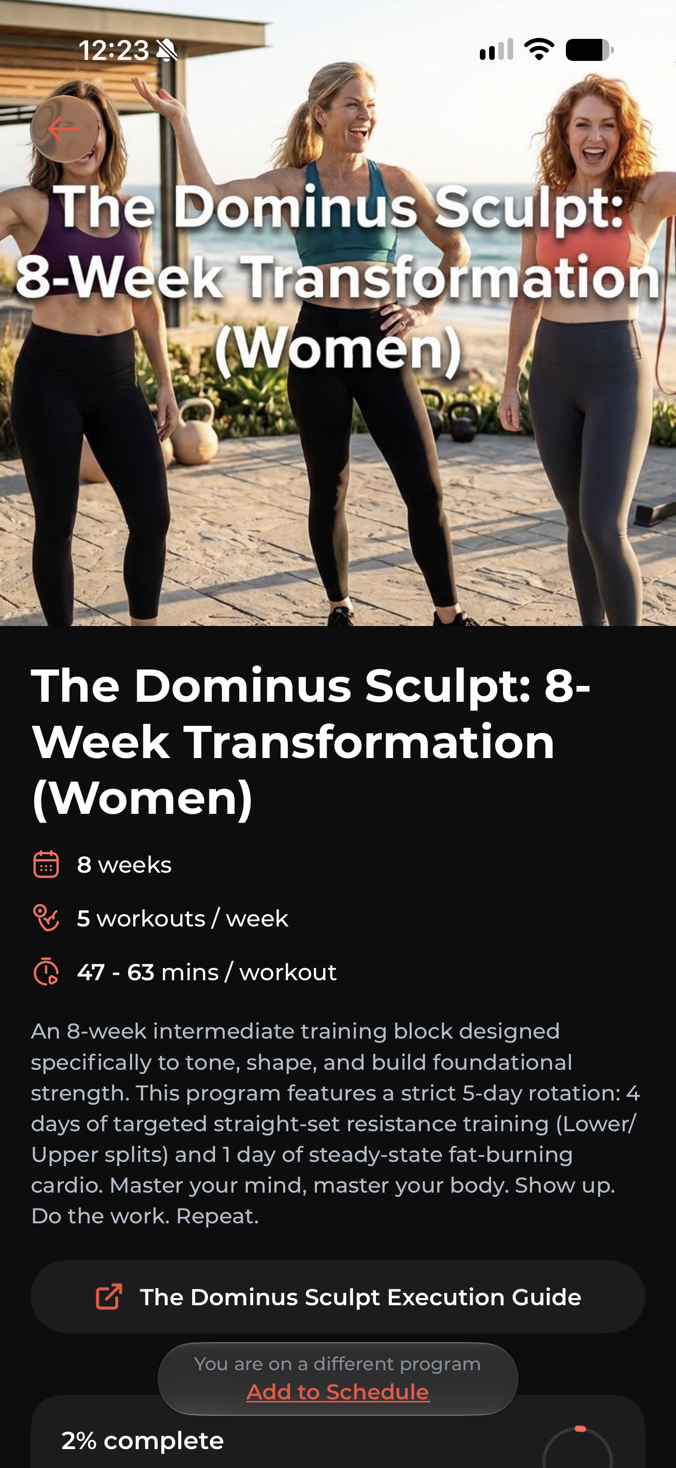 The Dominus Sculpt: 8-Week Transformation program for women